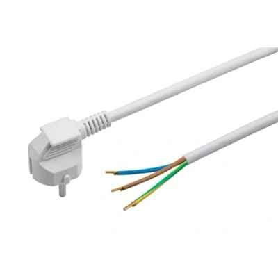 Imagen de Meister 7434540 Cable de alimentación con protección Contacto, 5 Metros, Color Blanco, plástico H05VV F3G1,5, 3 núcleos, IP20, conexión Enchufe Schuko, conexión,