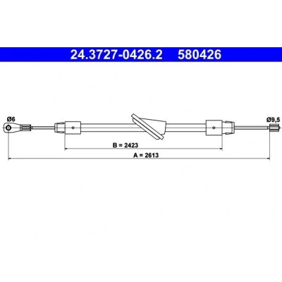 Imagen de ATE 24.3727 0426.2 Cable de Freno Mano 2613
