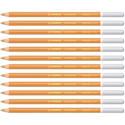 Imagen de Lápiz de Color tiza pastel STABILO CarbOthello Caja con 12 unidades ocre claro