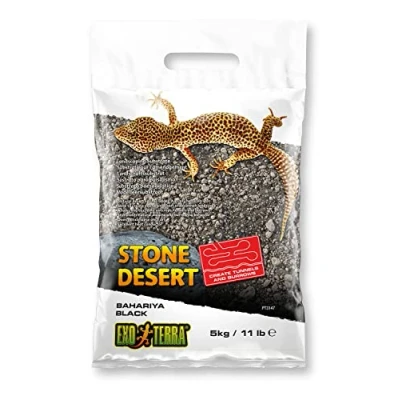 Imagen de EXO TERRA PT3147 Bahariya Black Stone Desert, 5 Kg, Color Negro