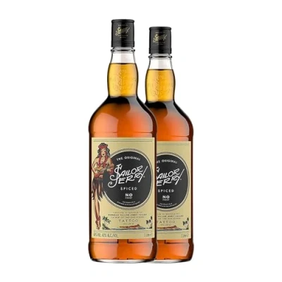 Imagen de Ron Sailor Jerry Rum Spiced Botella Misil 1 L (Caja de 2 L)