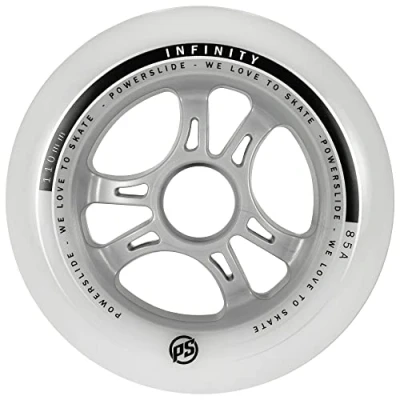 Imagen de Powerslide Rollen Infinity II 4 Pack Ruedas, Unisex, Blanco, 110mm