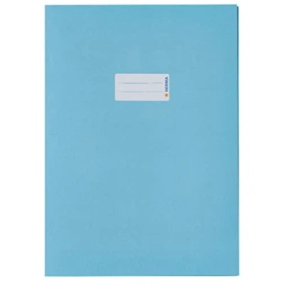 Imagen de HERMA 7066 Sobres de papel A4, 10 unidades, con campo rotulación reciclado y colores intensos, juego fundas para cuadernos escolares,