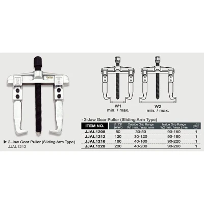 Imagen de Extractor universal TOPTUL 80 mm (interior 30 80mm, äußen 90 150mm)