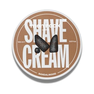 Imagen de Men Rock Sandalwood Shave Cream for a Classy Wet Shaving Experience, Deeply Hydrates and Nourishes Skin, Spicy Black Pepper Fragrance 100ml