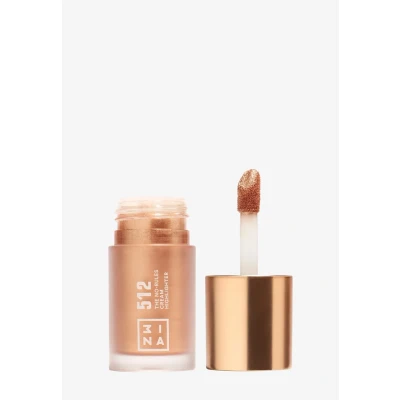 Imagen de 3INA MAKEUP The No Rules Cream Highlighter 512 Iluminador Facial Dorado perlado Liquido 3 en 1 Mejillas Labios y Ojos con Acabado Natural Vegan Cruelty Free