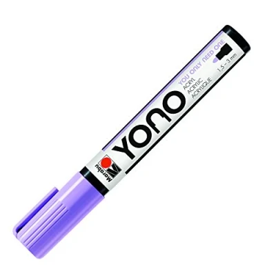 Imagen de Marabu YONO 12400103226 Rotulador acrílico versátil con punta redonda japonesa de 1,5 a 3 mm, base agua, resistente la luz y al para casi todas las superficies