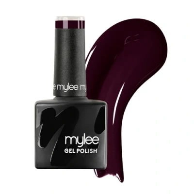 Imagen de Mylee Esmalte de Uñas en Gel Semipermanente 8ml [The Dark Night] Manicura y Pedicura UV/LED, Uso Profesional Doméstico, Larga Duración, Fácil Aplicar, Vegan &amp; Cruelty Free [Red Range]