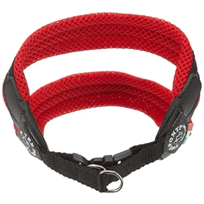 Imagen de Tre Ponti Fibbia Arnés de Malla para Perro pequeño, 2 cm, Color Rojo