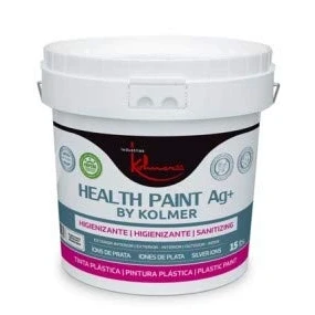 Imagen de Kolmer Healt Paint AG. Pintura Antibacterias con iones de plata. Interior y Exterior. Blanco (4 litros)