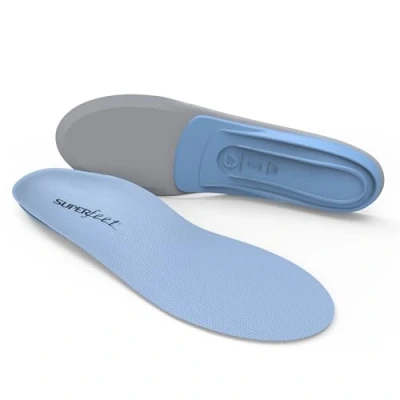 Imagen de Superfeet Blue Premium Plantilla para zapatos unisex, color azul, C (37 38.5 EU)
