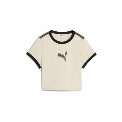 Imagen de Puma Equal LOVE Confederation MIT Grafik Camiseta estampada, Mujer, Talla: XL, Alpine snow