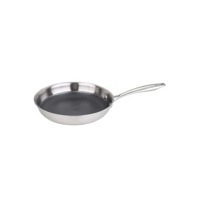 Imagen de MasterPro Hi Tech 3 Non Stick Frying Pan 24 cm Stainless Steel with Honeycomb Structure Triple Coating Kitchen Utensils Suitable for All Hob Types