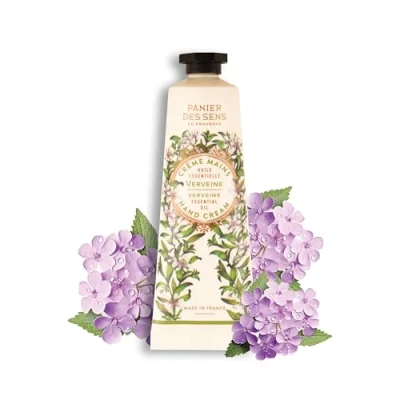 Imagen de Panier des Sens Crema de Manos para Piel Seca Verbena Mini Hidratante Con Manteca Karité y Aceite Oliva 97% Ingredientes Naturales 30 ml