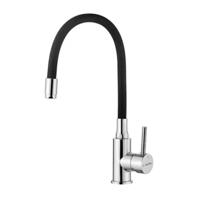 Imagen de GRIFEMA Irismart Grifo monomando cocina, mezclador de fregadero con caño flexible, Cromo [Exclusivo en Amazon]