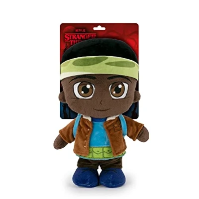 Imagen de Famosa Softies Peluche Lucas de Stranger Things, muñeco blandito, 26 cm, Textura Suave y Relleno Material Fibra 100% reciclada, para Fans la Serie niños a Partir 12 Meses, (760021116)