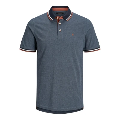 Imagen de Jack &amp; Jones Epaulos SS NOOS Polo, Hombre, Talla: Large, Denim blue