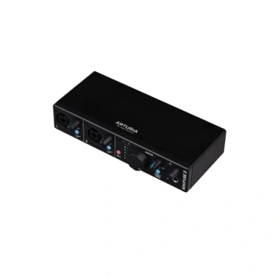 Imagen de Arturia MiniFuse 2 Interface USB de audio y MIDI Compacta con Creative Software para una Grabación Producción, Podcasting, Guitarra Negro
