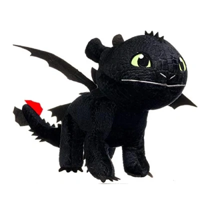 Imagen de How To Train Your Dragon Soft Toy Toothless Night Fury Plush 22cm