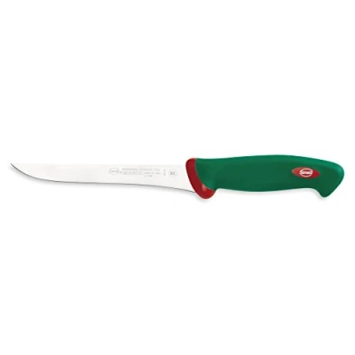 Imagen de Sanelli Línea Premana Professional,Cuchillo Deshuesador Cm.18,Acero Inoxidable,Verde y Rojo,31.0x3.0x4.0 cm