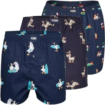 Imagen de Happy Shorts X Calzoncillos tipo bóxer para hombre con suspensión, Diseño 18, XL