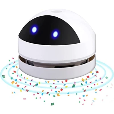 Imagen de Molbory aspirador portátil inalámbrico mini de mesa alta potencia succión limpiador polvo con 120 minutos tiempo funcionamiento, recargable por USB para escritorio, escuela,
