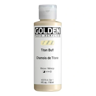 Imagen de Golden Acrylic: Acrílico Fluido: 119ml. (Botella) Buff de Titanio
