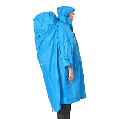 Imagen de LOWLAND OUTDOOR Poncho de mochila azul
