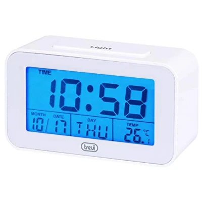 Imagen de Trevi SLD 3P50 Reloj Digital con Alarma y termómetro, Color Blanco