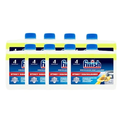 Imagen de Limpiador de lavavajillas Finish Variant LEMON Limpia profundamente el lavavajillas, 250 ml (paquete 8), embalaje puede variar