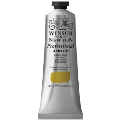 Imagen de Winsor &amp; Newton Professional Pintura acrílica, tubo 60 ml, color oro verde