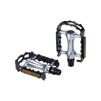 Imagen de BBB Cycling Pedales Planos para Bicicleta de Ciudad, 9/16 Pulgadas, con Reflectores, Cuerpo Aluminio BigFeet 2.0 BPD 16B