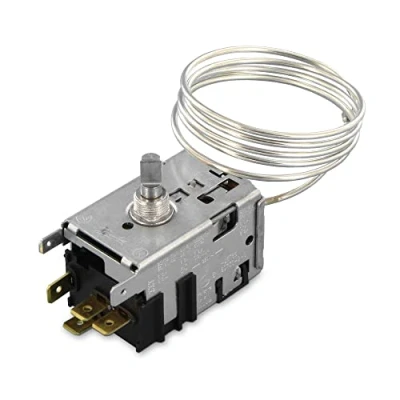 Imagen de DEKAROX Termostato con tubo capilar de 800 mm 3 x 6,3 AMP para Gorenje 596279 Danfoss 077B6738 frigorífico, congelador, combinación descongelación automática
