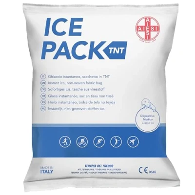 Imagen de AIESI® Hielo instantáneo desechable en TELA NO TEJIDA14x18 cm ICE PACK TNT (25 piezas), Made in Italy