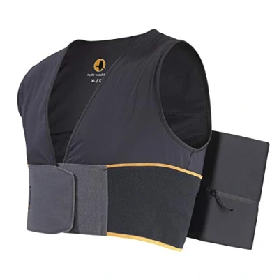 Imagen de Nachtwaechter Chaleco para Dormir contra los ronquidos Simplemente Entrena Tus prevenir la posición de Espalda, Negro, Talla L/XL