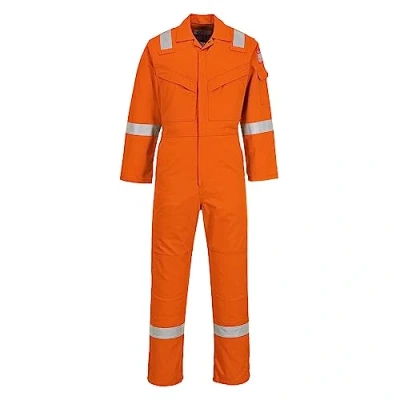 Imagen de Portwest Mono Super Ligero, Ignífugo Y Antiestático 210G, Tamaño: 4XL, Color: Naranja, FR21ORR4XL