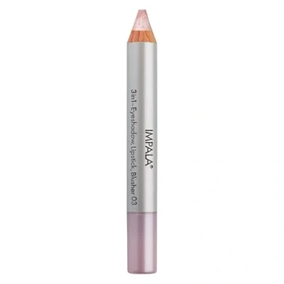 Imagen de Impala Lápiz Jumbo 3 en 1 Color 03 Rosa Claro Sombra de Ojos, Labial y Colorete Textura Suave Larga Duración Colores Intensos