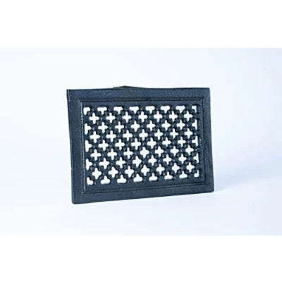 Imagen de Euro Sezam Rejilla de ventilación hierro fundido 210 mm x 145 Color resistente al calor negro