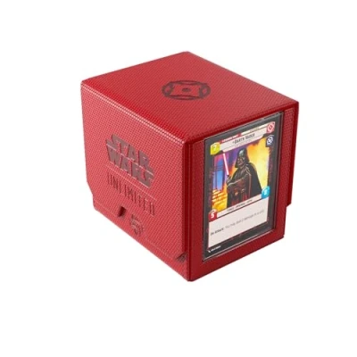 Imagen de Gamegenic Star Wars Unlimited Deck Pod ¡Lleva tu Experiencia de Juego a un Nuevo Nivel! Caja para Mazos Premium Caben 60 Cartas con Doble Funda Diseñado TCG Rojo
