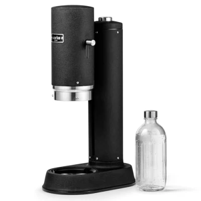 Imagen de Aarke Carbonator Pro, Máquina para hacer Agua con Gas, Botella de Vidrio, Acabado en Negro Mate