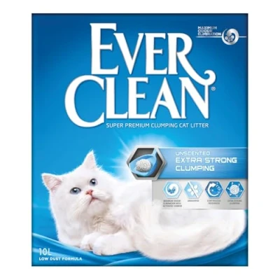 Imagen de Ever Clean Arena para Gatos Extra Strong Clumping, 10 litros, No Perfumada, Unscented, 10L