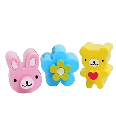 Imagen de Upspirit Juego de moldes cortadores, 3 unidades, diseño mini sándwich Bento para niños, plástico