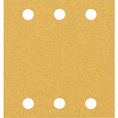 Imagen de Bosch Professional 10 x Lijas Expert C470 con 6 agujeros, para Madera dura, Pintura sobre madera, 115 107 mm, Grano 60, Accesorios Lijadora orbital