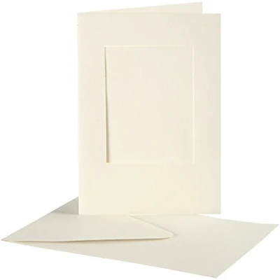 Imagen de Creativ Company Paspartú (10,5 x 15 cm, 10 unidades), color blanco roto