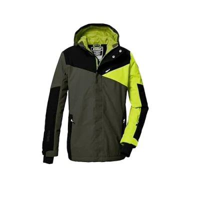Imagen de killtec Niños Chaqueta de esquí/chaqueta funcional con capucha y protección contra la nieve KSW 387 BYS SKI JCKT, oliv, 164, 42077 000