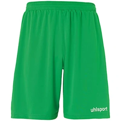 Imagen de Uhlsport Performance Shorts Pantalones Cortos Deportivos, para Hombres, Deporte, Fútbol, Fitness, Senderismo, Ciclismo, Running, 100% Poliéster Reciclado, Tamaño 164, Verde/Blanco