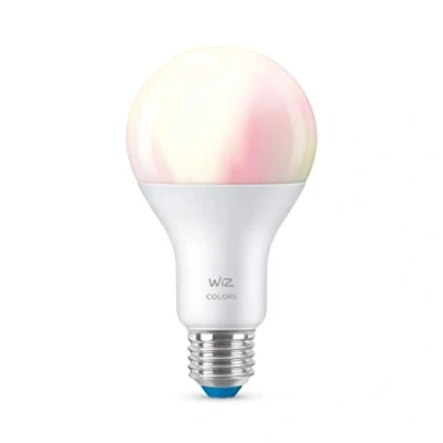 Imagen de WiZ Bombilla LED Inteligente Wi Fi, RGB multicolor,13W(Eq. 100W) E27 A67, Luz Blanca y de Colores, con tecnología SpaceSense compatible Alexa Google Home