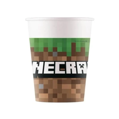 Imagen de Procos 8 Vasos de Papel FSC Minecraft 200 ml