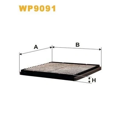 Imagen de WIX FILTERS WP9091 Filtro de habitáculo carbón activado 214 229 20 VOLVO: V40 Familiar, S40 I