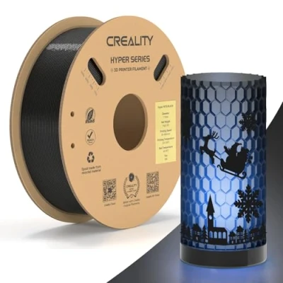 Imagen de Creality Hyper PETG Filamento, Filamento Negro 1.75mm 1KG, para Impresora 3D Precisión Dimensional +/ 0.03mm, Apto la Mayoría de Impresoras 3D, 2.2lbs/Spool